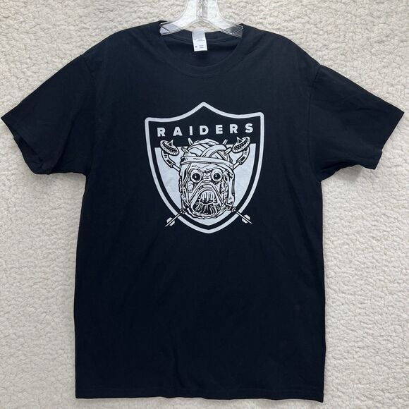 Star Wars Tusken Raider Parody Raiders T-Shirt Black Size M Fruit of the Loom - Picture 1 of 6